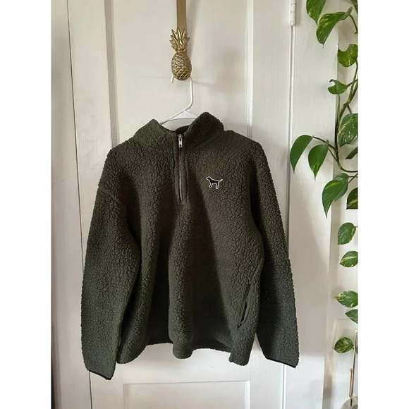 PINK Victoria’s Secret Women’s size Medium dark green sweater - Picture 1 of 8